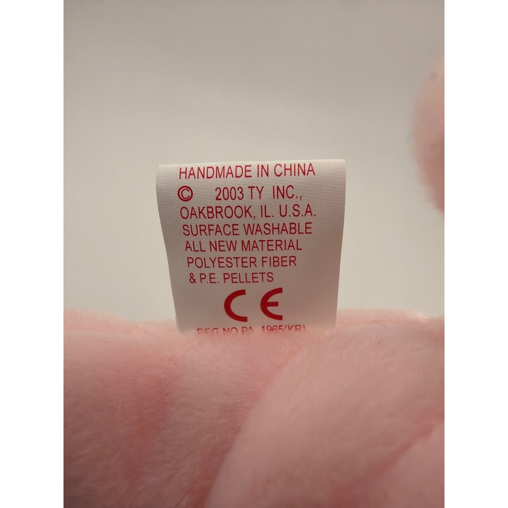 Ty Beanie Babies Sonnet Pink Dog Plush OS Pink Y2K Coquette Valentine - Picture 6 of 7